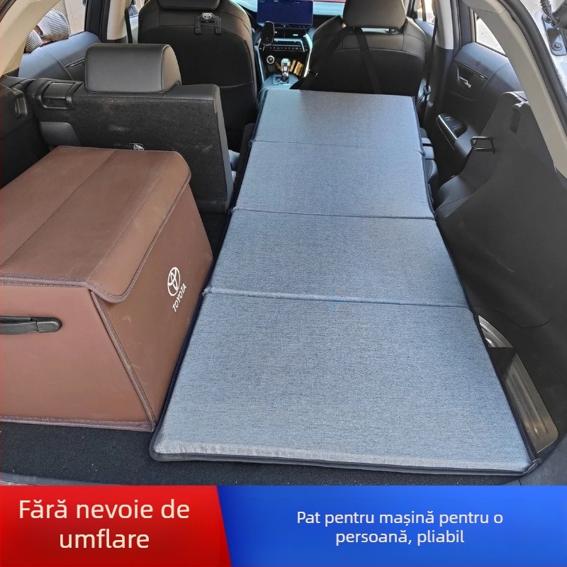 Saltea auto pentru portbagaj SUV, pliabilă, pat de călătorie, potrivire universală, umflare automată, inflare rapidă, pentru o singură persoană