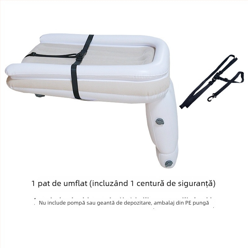 Pat gonflabil pentru copii, pentru mașină și casă, MT1115, PVC, pliabil, încărcătură maximă 50 kg, umflare manuală