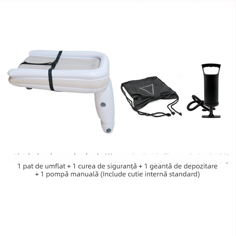 Pat gonflabil pentru copii, pentru mașină și casă, MT1115, PVC, pliabil, încărcătură maximă 50 kg, umflare manuală
