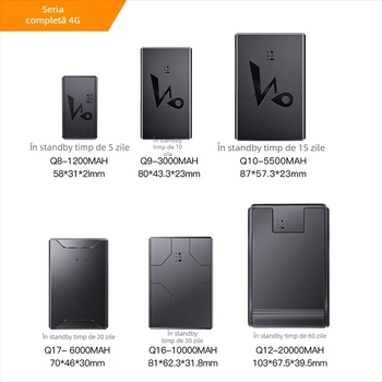 Locator GPS pentru mașină 4G, precizie GPS de 5 m, baterie de 45 de zile, stocare în cloud și alerte de vibrație și geofence