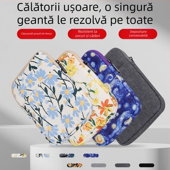 Husă nouă pentru tabletă de 7 inchi, din pânză, cu căptușeală interioară, capac de protecție, geantă de depozitare 3C și pachet de alimentare