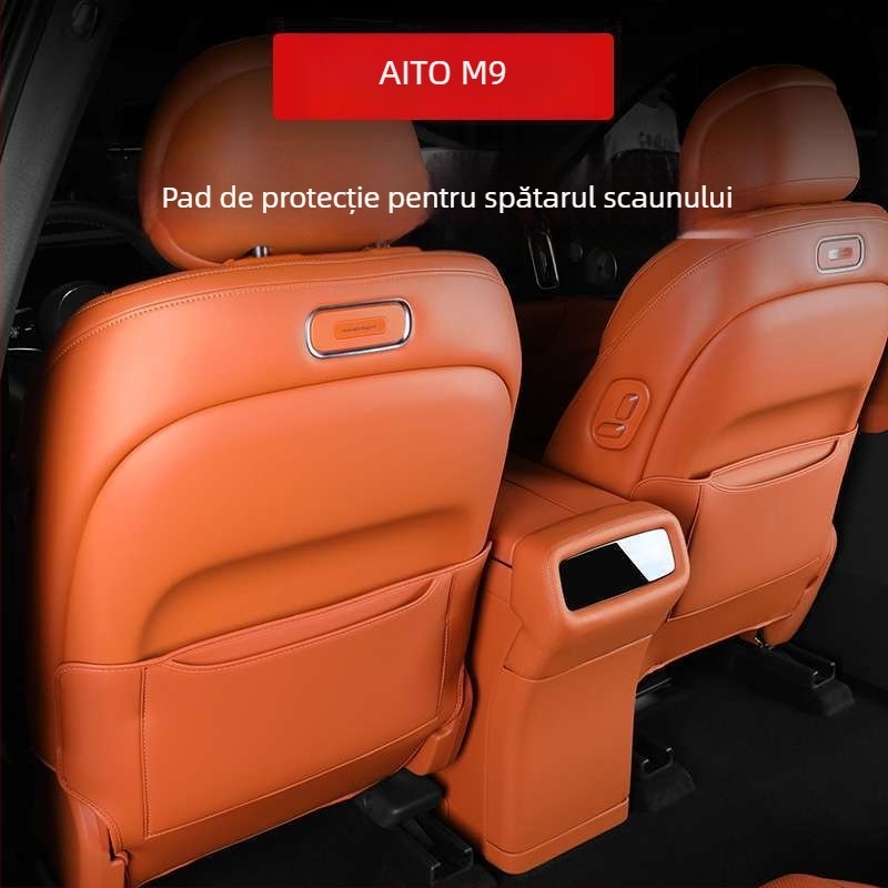 Pad protecție banchetă spate auto – acoperire completă, piele, umplură cu burete, logo personalizabil, potrivire în funcție de modelul mașinii, rezistent la uzură și zgârieturi