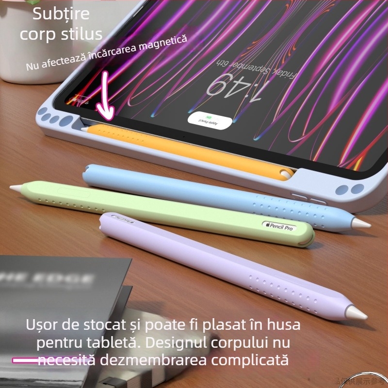 Only Billy husă de protecție din silicon dintr-o singură bucată pentru Apple Pencil a 2-a generație/Pro, compatibil cu iPad