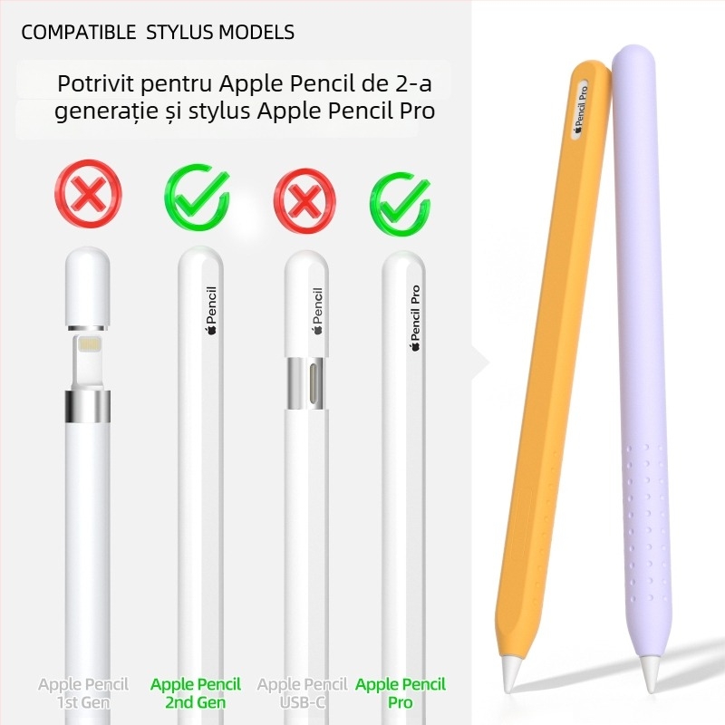Only Billy husă de protecție din silicon dintr-o singură bucată pentru Apple Pencil a 2-a generație/Pro, compatibil cu iPad