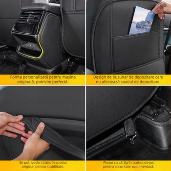 Husă din piele pentru spatele scaunului și pernă antișoc Geely 2025 Xingyue L și Monjaro – decor interior auto