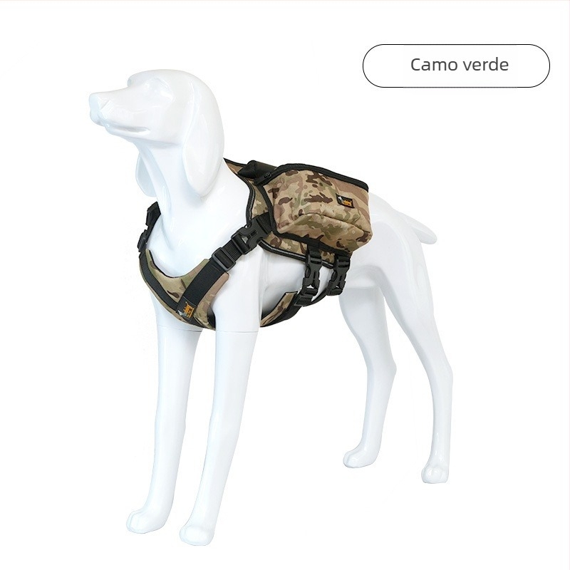 Ham de piept pentru câine cu rucsac, material Oxford, reglabil, pentru drumeții în aer liber