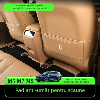 Protecție pentru bancheta din spate din piele cu buzunar de depozitare, marca Tetyue, tip Four Seasons General, umplutură din burete, procesare personalizată