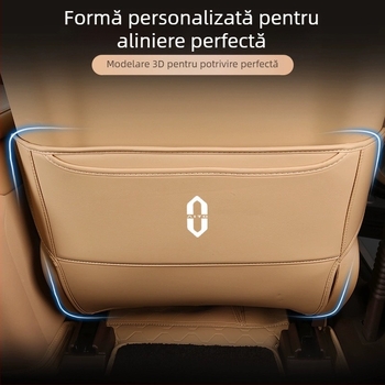 Protecție pentru bancheta din spate din piele cu buzunar de depozitare, marca Tetyue, tip Four Seasons General, umplutură din burete, procesare personalizată