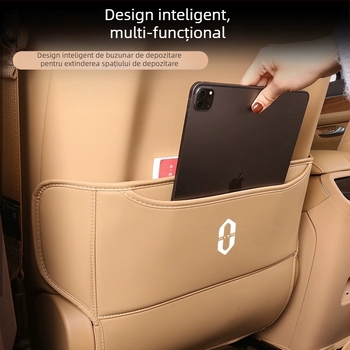 Protecție pentru bancheta din spate din piele cu buzunar de depozitare, marca Tetyue, tip Four Seasons General, umplutură din burete, procesare personalizată