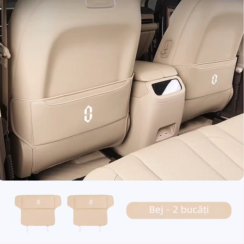 Protecție pentru bancheta din spate din piele cu buzunar de depozitare, marca Tetyue, tip Four Seasons General, umplutură din burete, procesare personalizată