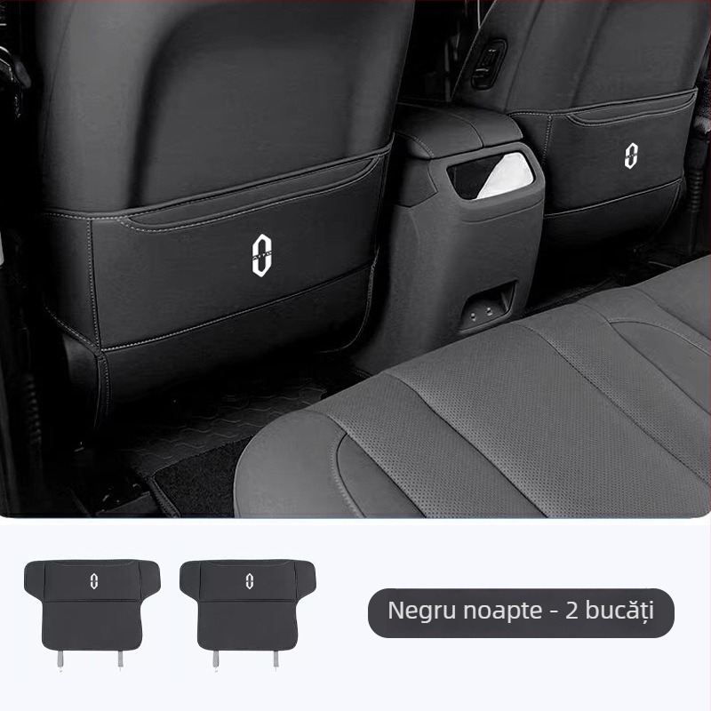 Protecție pentru bancheta din spate din piele cu buzunar de depozitare, marca Tetyue, tip Four Seasons General, umplutură din burete, procesare personalizată