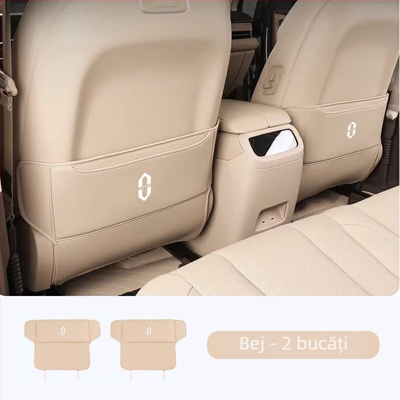 Protecție pentru bancheta din spate din piele cu buzunar de depozitare, marca Tetyue, tip Four Seasons General, umplutură din burete, procesare personalizată