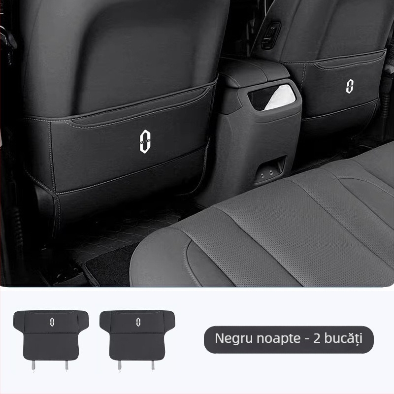 Protecție pentru bancheta din spate din piele cu buzunar de depozitare, marca Tetyue, tip Four Seasons General, umplutură din burete, procesare personalizată