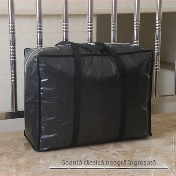 Geantă de depozitare a hainelor — geantă de mână din țesătură, multifuncțională, potrivită pentru mutare (Material: țesătură; Forma: geantă de mână; Funcție: multifuncțională; Scop: mutare)