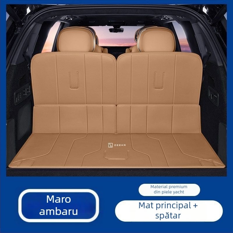 Covor portbagaj Zeekr 9X cu protecție în jurul portbagajului și protecție a spătarului, accesoriu interior personalizabil, respirabil, imprimare logo disponibil