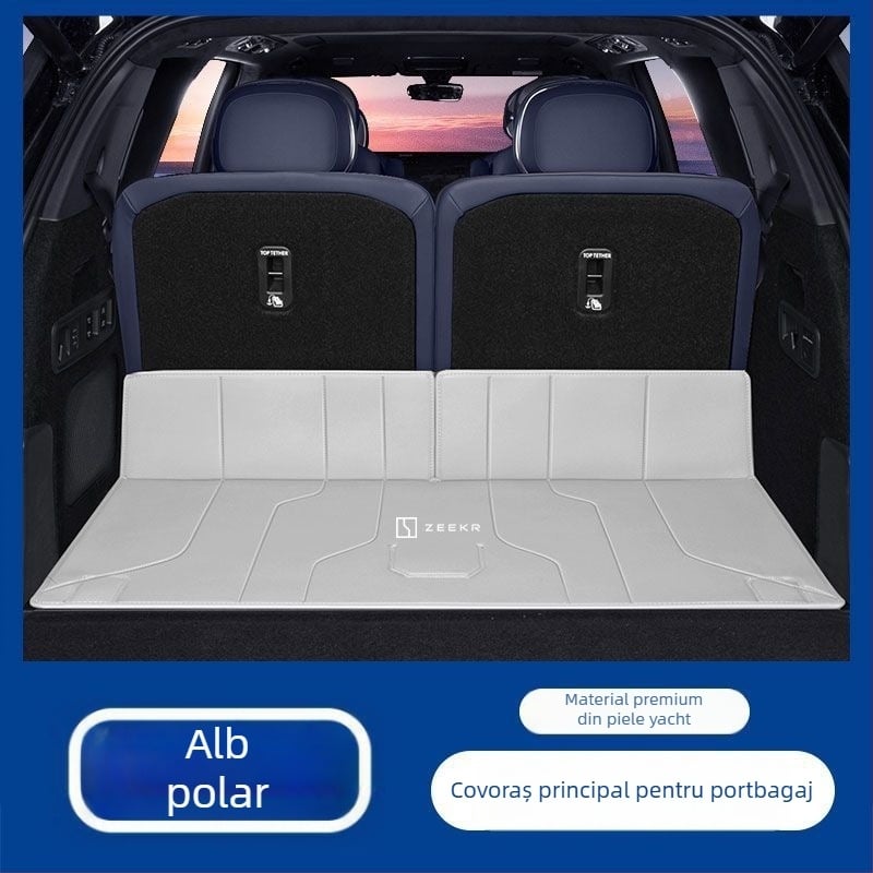Covor portbagaj Zeekr 9X cu protecție în jurul portbagajului și protecție a spătarului, accesoriu interior personalizabil, respirabil, imprimare logo disponibil