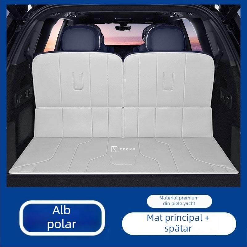 Covor portbagaj Zeekr 9X cu protecție în jurul portbagajului și protecție a spătarului, accesoriu interior personalizabil, respirabil, imprimare logo disponibil
