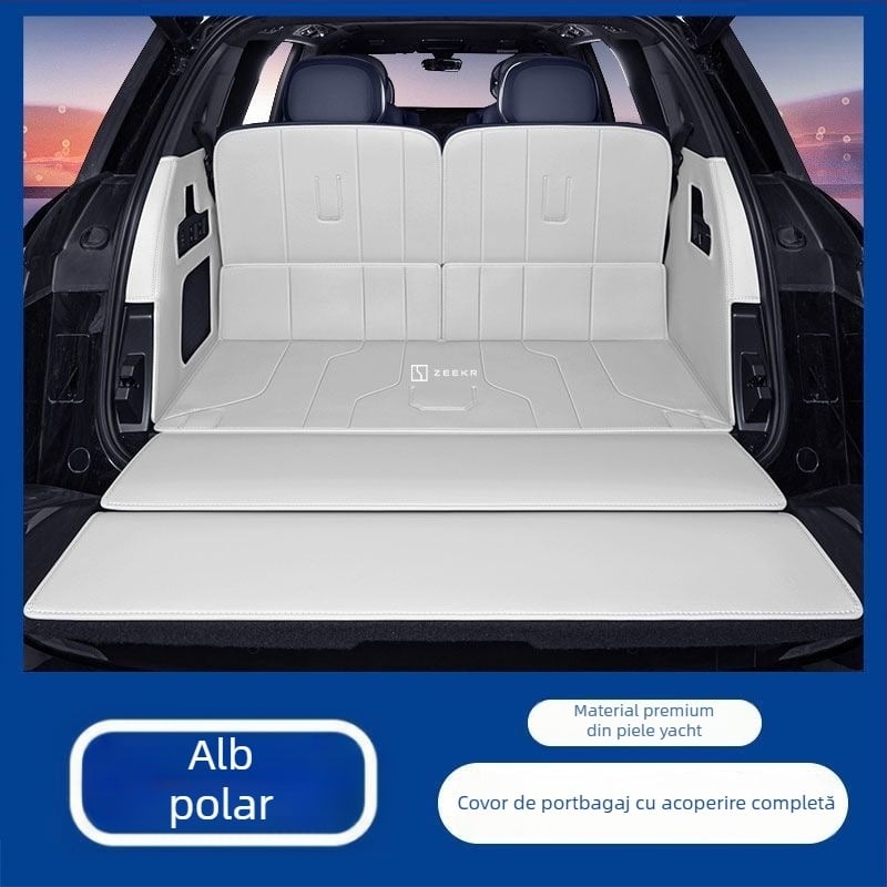Covor portbagaj Zeekr 9X cu protecție în jurul portbagajului și protecție a spătarului, accesoriu interior personalizabil, respirabil, imprimare logo disponibil