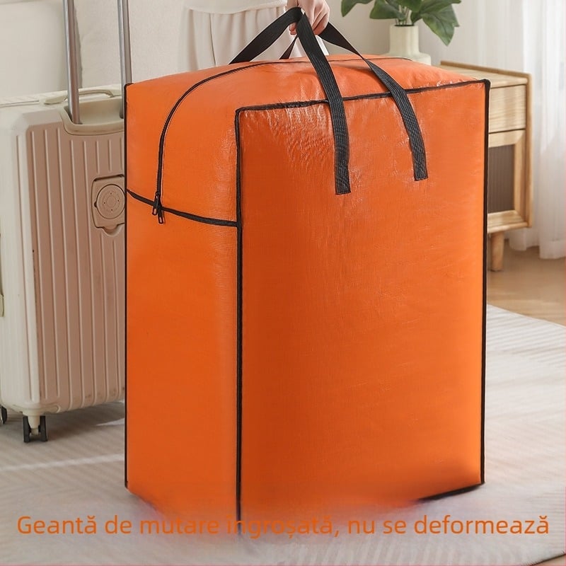 Geantă de mutare cu capacitate mare, husă din nylon cubică, pliabilă, pentru mutare și depozitare