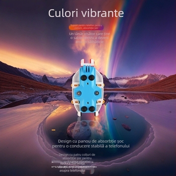 Suport pentru telefon pentru motocicletă — antișoc, anti vibrații, amortizare, parasol, personalizare multifuncțională; compatibil cu mașini electrice, motociclete și biciclete. Model: Suport pentru telefon pentru vehicule electrice; Brand: Leading Rider; 