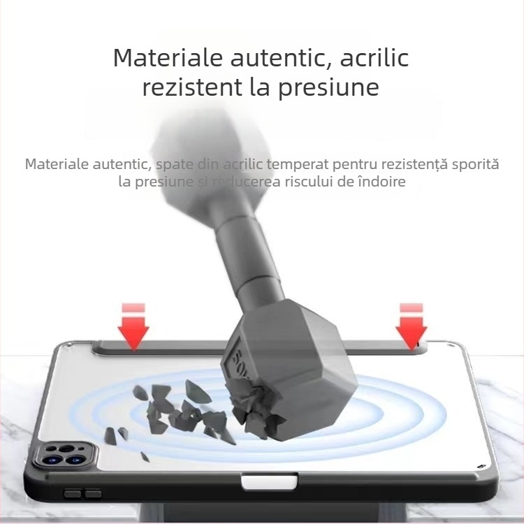 Husă de protecție pentru iPad Pro – acrilic, rezistentă la șocuri, disipare a căldurii, anti-amprente