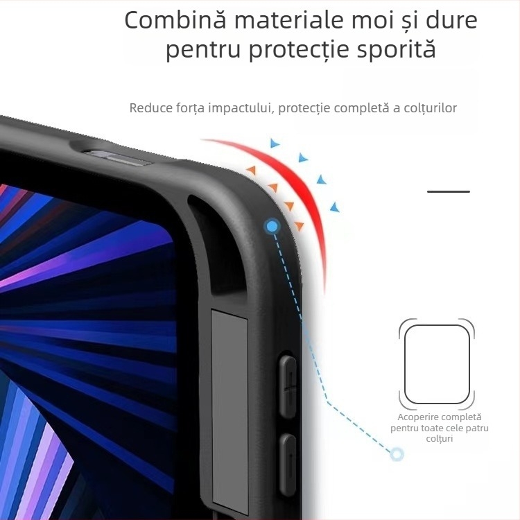 Husă de protecție pentru iPad Pro – acrilic, rezistentă la șocuri, disipare a căldurii, anti-amprente