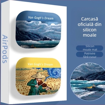 Carcasă de protecție pentru AirPods Pro 2 și AirPods Generația a 4-a — TPU, stil Cartoon, gravură în relief