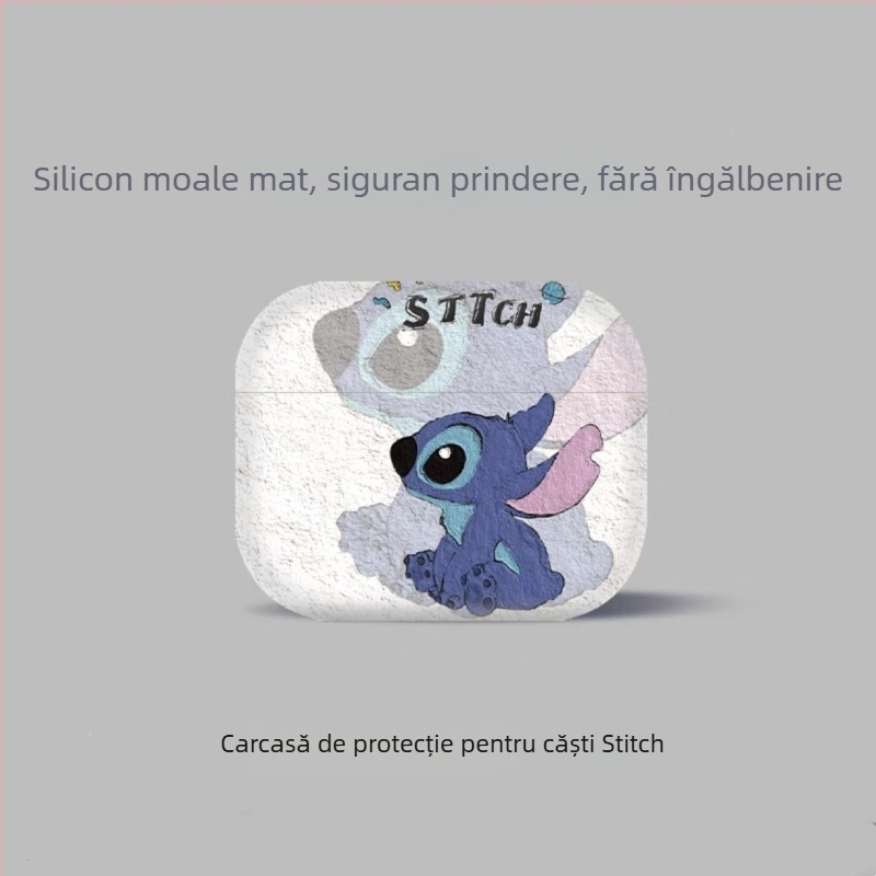 Carcasă de protecție pentru AirPods Pro 2 și AirPods Generația a 4-a — TPU, stil Cartoon, gravură în relief