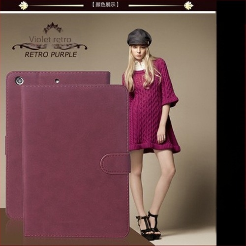 Carcasă flip din piele artificială pentru iPad Apple, stil retro; compatibilă cu iPad 11/10/9/8, iPad Pro 11 și iPad Air 6/7; funcție de somn; disipare a căldurii; protecție la căderi.