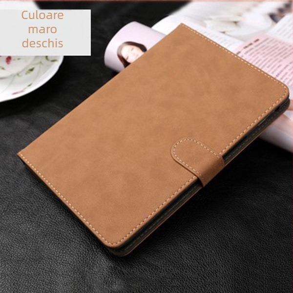 Carcasă flip din piele artificială pentru iPad Apple, stil retro; compatibilă cu iPad 11/10/9/8, iPad Pro 11 și iPad Air 6/7; funcție de somn; disipare a căldurii; protecție la căderi.