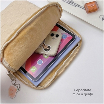 Husă de protecție pentru laptop și iPad, cu model în pătrate, respirabilă, rezistentă la uzură, anti-furt, țesătură de bumbac