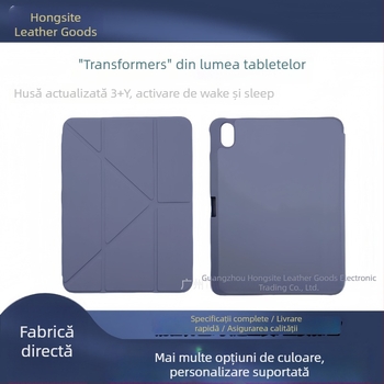 Carcasă magnetică pentru seria iPad, husă subțire cu capac pliabil, TPU, textură reliefată, slot pentru stilou, suport magnetic