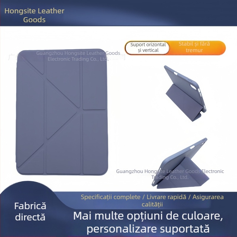 Carcasă magnetică pentru seria iPad, husă subțire cu capac pliabil, TPU, textură reliefată, slot pentru stilou, suport magnetic