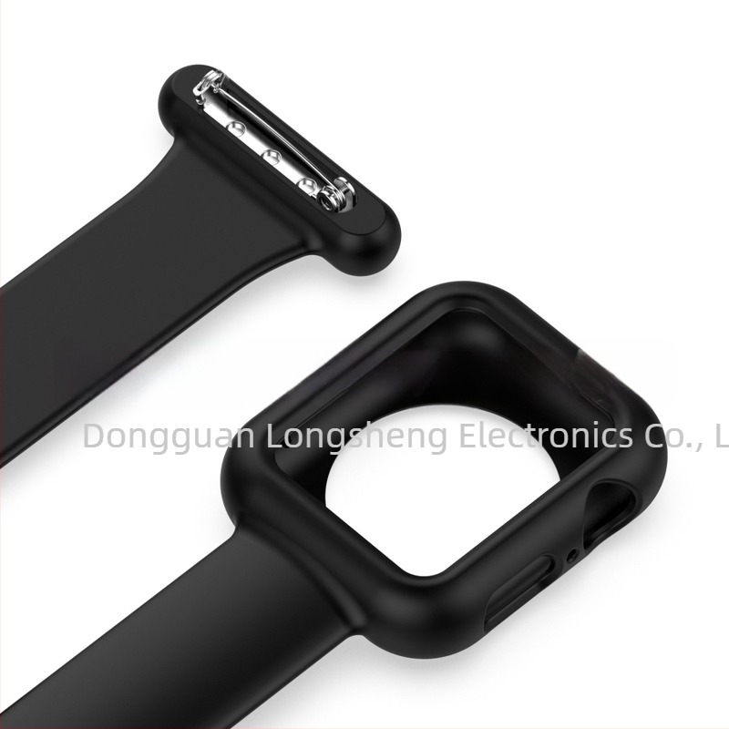 Carcasă protectoare din silicon cu curea pentru Apple Watch Series 3–6 și SE, greutate 12.6–13.6 g