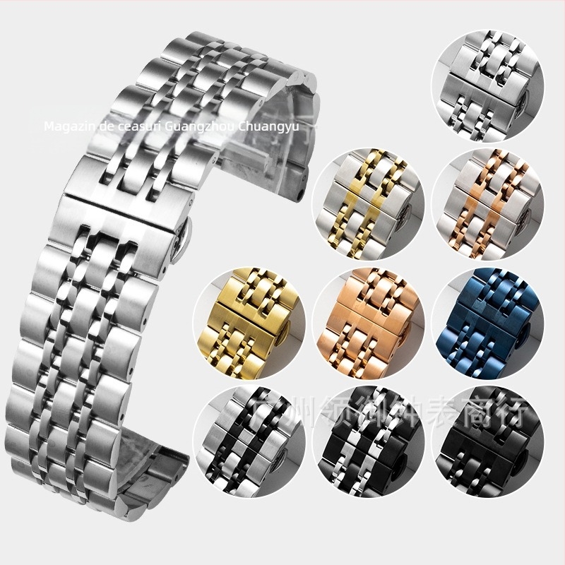 Brățară din oțel inoxidabil pentru Apple Watch, lățime 22mm, compatibilă cu modelele Apple/General, greutate 0.1