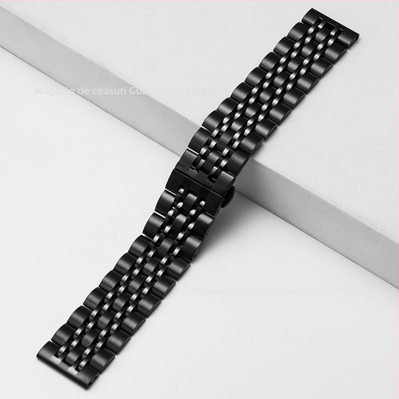 Brățară din oțel inoxidabil pentru Apple Watch, lățime 22mm, compatibilă cu modelele Apple/General, greutate 0.1