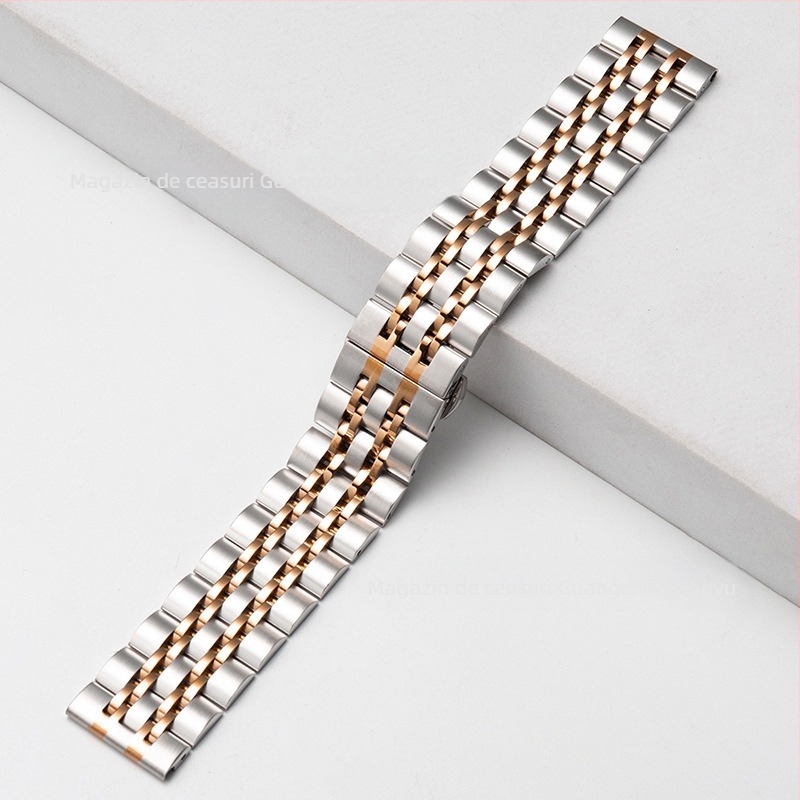 Brățară din oțel inoxidabil pentru Apple Watch, lățime 22mm, compatibilă cu modelele Apple/General, greutate 0.1