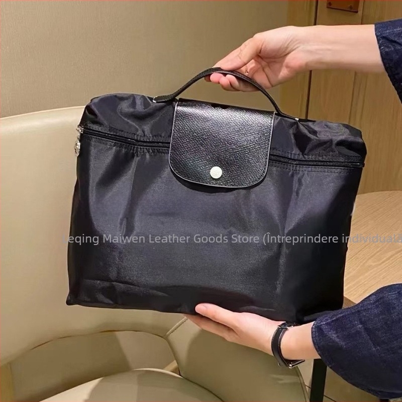 Geantă impermeabilă pentru laptop din Oxford, cu căptușeală din nailon, pliabilă, poate ține documente A4, unisex, vara 2024