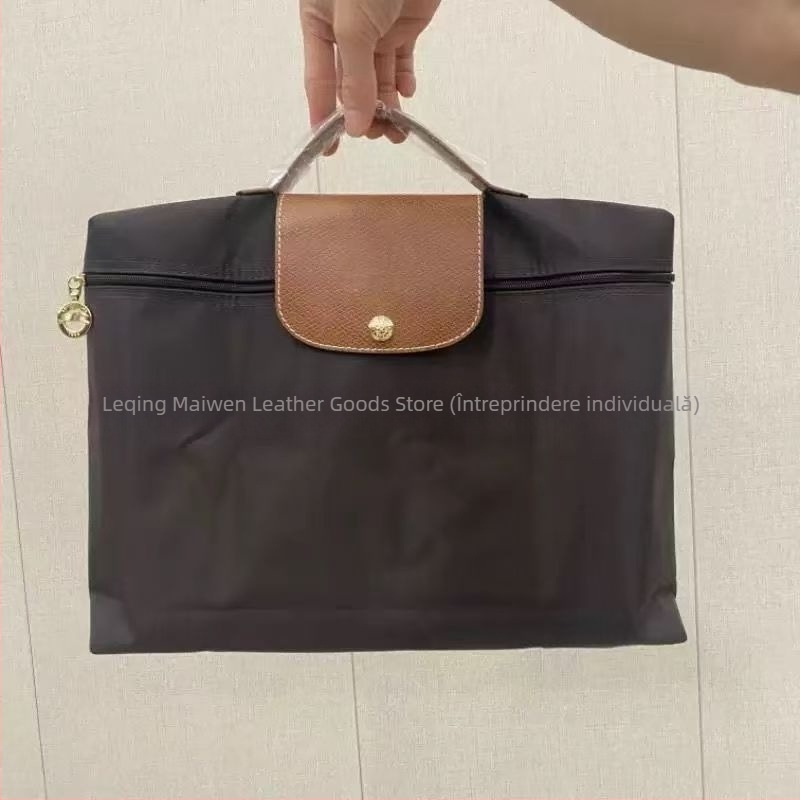 Geantă impermeabilă pentru laptop din Oxford, cu căptușeală din nailon, pliabilă, poate ține documente A4, unisex, vara 2024