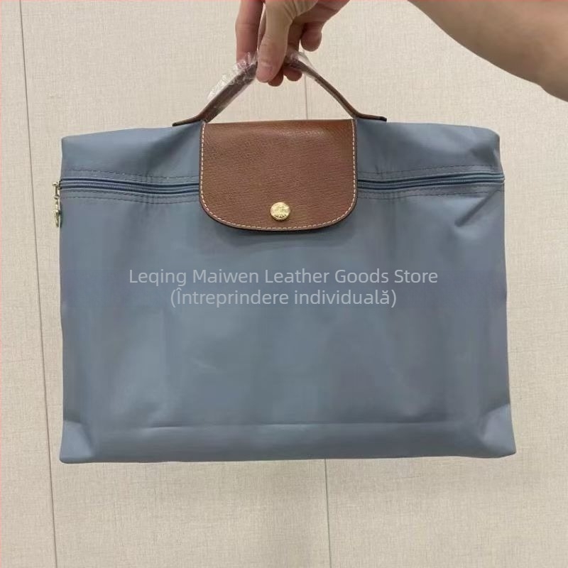 Geantă impermeabilă pentru laptop din Oxford, cu căptușeală din nailon, pliabilă, poate ține documente A4, unisex, vara 2024