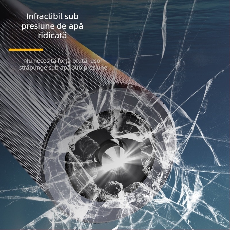 Cioc de siguranță auto multifuncțional cu întrerupător de geam tip pin și tăietor pentru centură, aliaj de aluminiu, 110 g, origine Guangdong, brand Fawn running