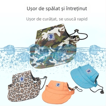Șapcă pentru animale de companie, outdoor, poliester, twill țesut, imprimare, patru sezoane, stil casual