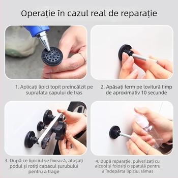 Unealtă de reparație a denivelărilor auto - Trăgător pentru denivelări, Îndepărtarea denivelărilor auto, Reparație fără zgârieturi (Brand: Altul; Material: Altul; Domeniu de aplicare: Altul)