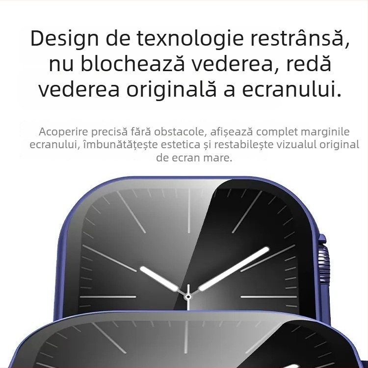 Carcasă de protecție Apple Watch S10 - protecție 360°, rezistentă la praf, film pentru ecran integrat, material PC