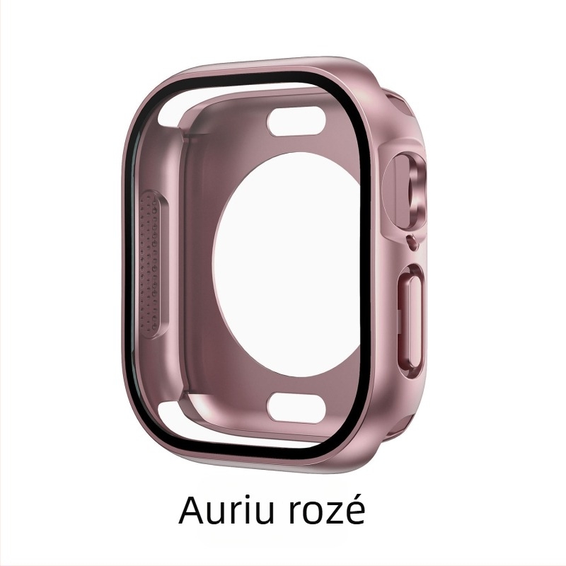 Carcasă de protecție Apple Watch S10 - protecție 360°, rezistentă la praf, film pentru ecran integrat, material PC