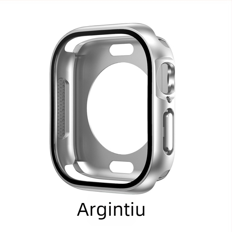 Carcasă de protecție Apple Watch S10 - protecție 360°, rezistentă la praf, film pentru ecran integrat, material PC