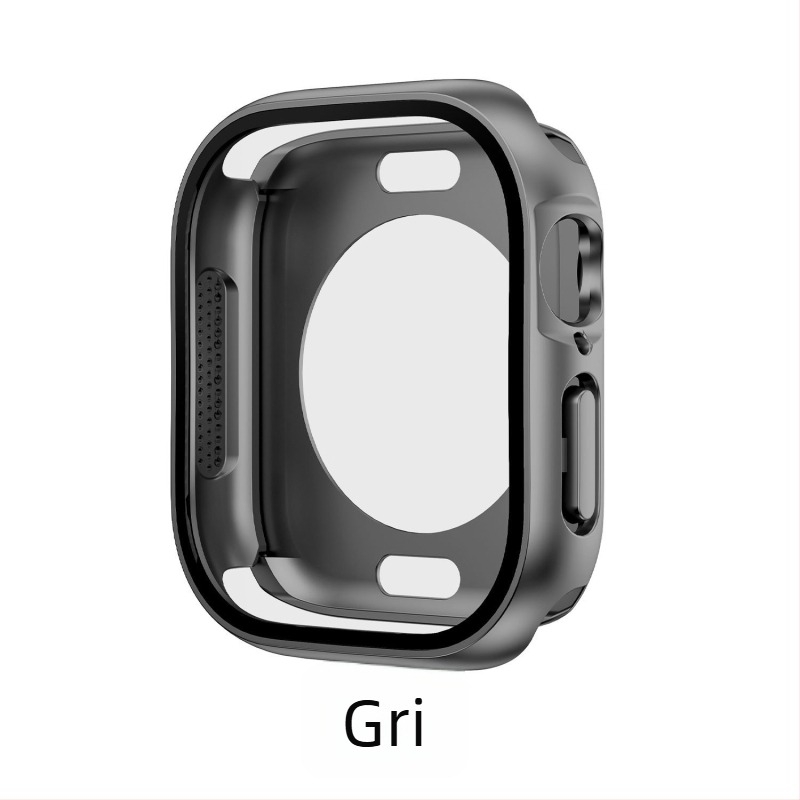 Carcasă de protecție Apple Watch S10 - protecție 360°, rezistentă la praf, film pentru ecran integrat, material PC