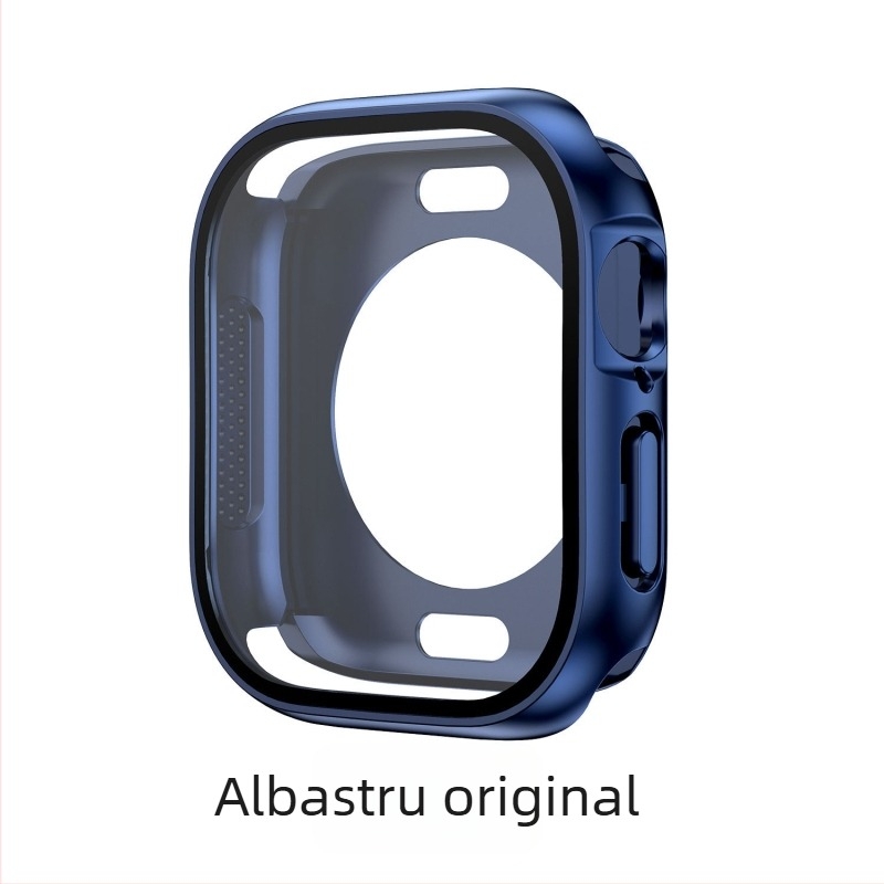 Carcasă de protecție Apple Watch S10 - protecție 360°, rezistentă la praf, film pentru ecran integrat, material PC