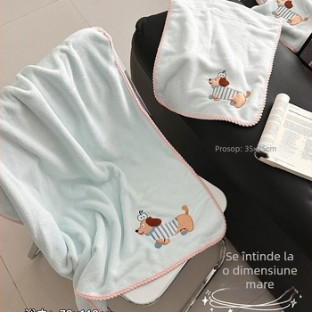 Set de trei prosoape de baie din microfibră, cu șapcă de uscare a părului, ușor sub 100 g fiecare, 150D Jacquard