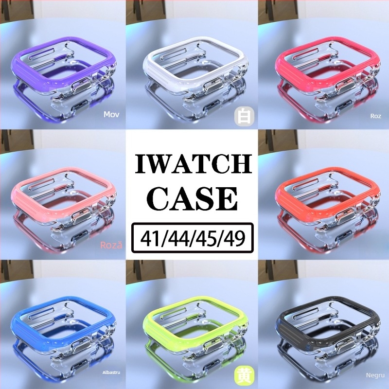 Carcasă pentru Apple Watch – material TPU+PC, Seria 10, Generația 456789